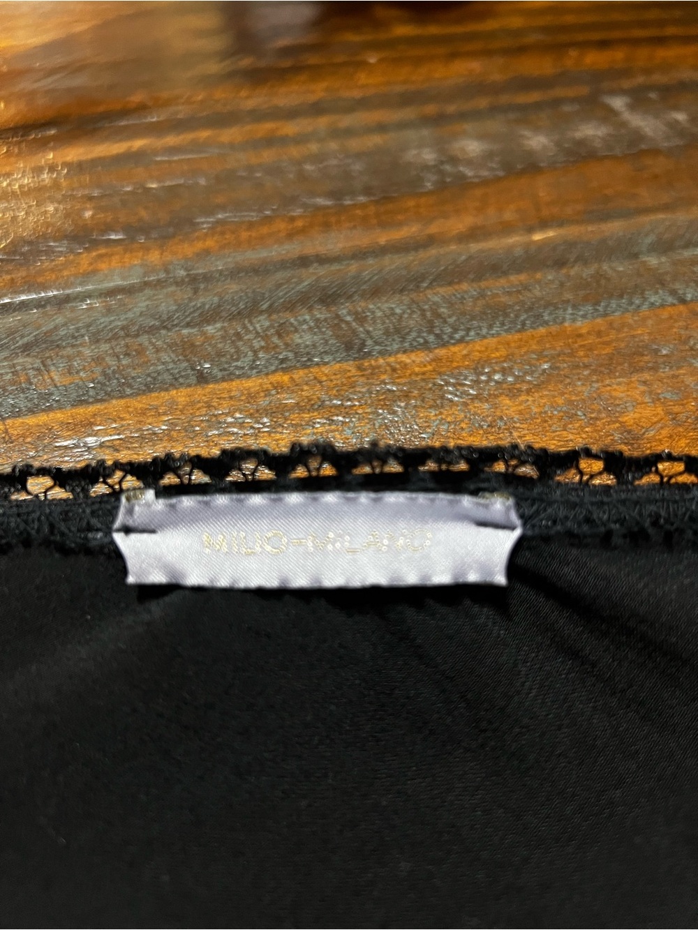 Milio Milano Satin Black Midi Slip Skirt - Picture 7 of 8